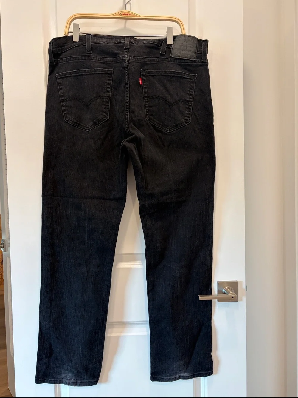 Levi's Black Straight Jeans 38x32